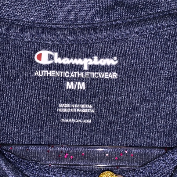 Champion dark blue logo short sleeve athletic shirt - Picture 5 of 5